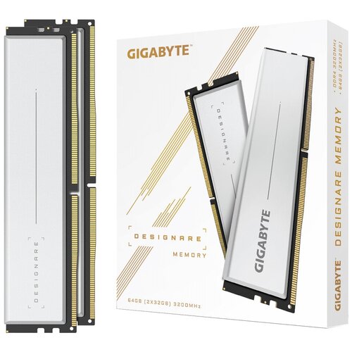 Оперативная память GIGABYTE DESIGNARE 64 ГБ (32 ГБ x 2) DDR4 3200 МГц DIMM CL16 GP-DSG64G32