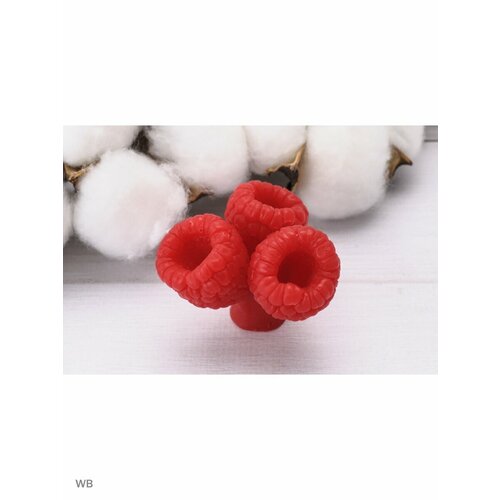 силиконовая форма для мыла ягоды малина Hobby Page молд / Форма для мыла Тройник малины 6 ягоды