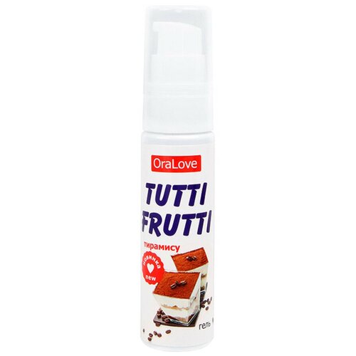 Гель-смазка Биоритм Tutti-Frutti Тирамису, 30 мл, цветочный, 1 шт.