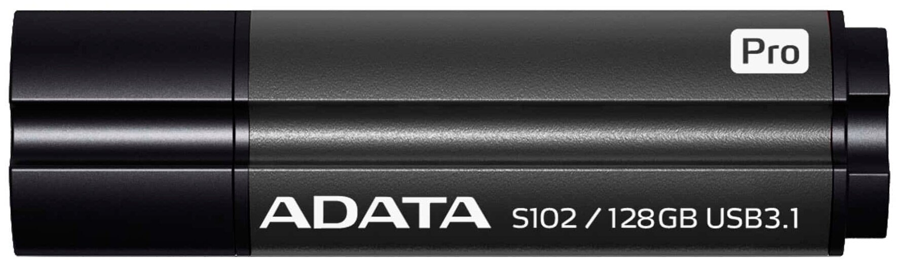 USB 3.2 Flash Drive 128GB ADATA Superior S102 Pro, серый алюминий (AS102P-128G-RGY)