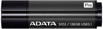 Флешка ADATA S102 Pro 128 GB, 1 шт., титаново-серый