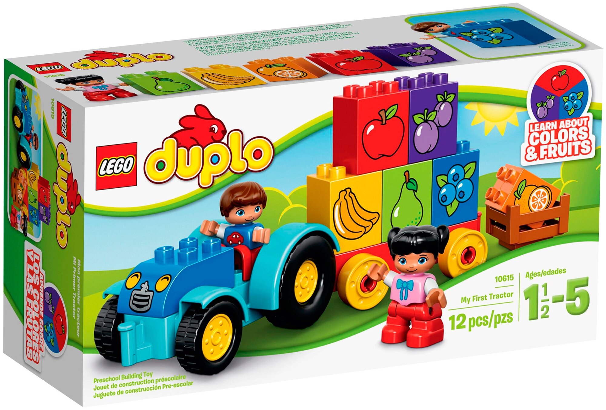 Конструктор LEGO DUPLO 10615 Мой первый трактор, 12 дет.