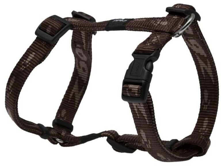 Rogz Шлейка серия Alpinist, размер M (32-52см), ширина 1,6см, шоколадный (H-HARNESS) SJ23J | H-HARNESS, 0,07 кг