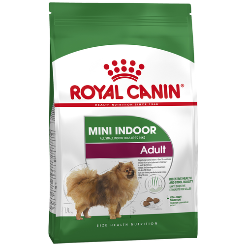 Сухой корм Royal Canin Mini Indoor Adult для собак мелких размеров от 10 месяцев до 8 лет 1 уп. х 10 шт. х 500 г royal canin mini indoor life adult для взрослых собак маленьких пород живущих дома 0 5 кг х 12 шт