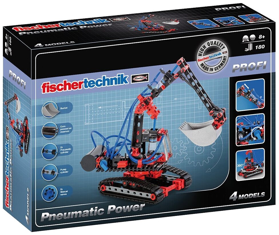 Конструктор Fischertechnik PROFI Pneumatic Power / Основы пневматики
