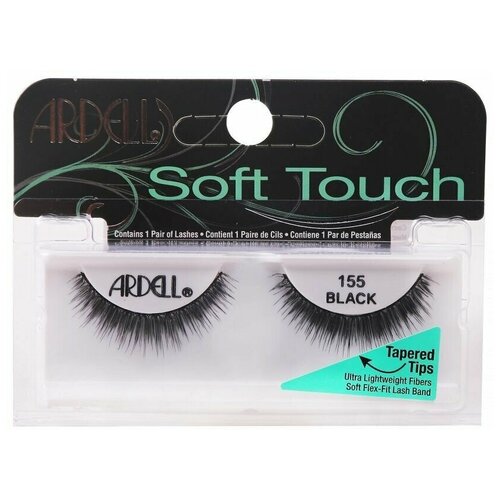 Ardell Накладные ресницы Soft Touch 155, 1 пара накладные ресницы ardell prof soft touch 152