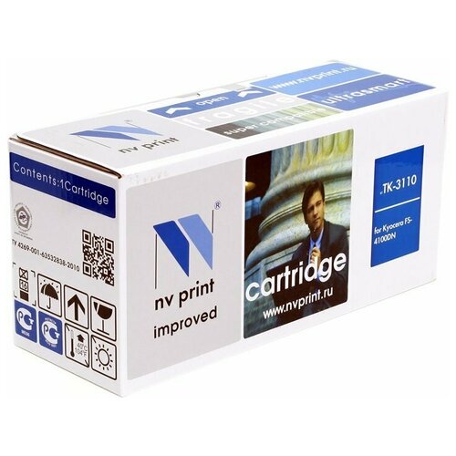 Картридж NV Print TK-3110 для Kyocera, 15500 стр, черный картридж nv print tk 3110 для kyocera 15500 стр черный