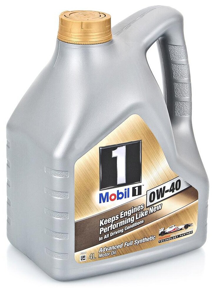 Синтетическое моторное масло MOBIL 1 0W-40, 4 л, 1 шт.