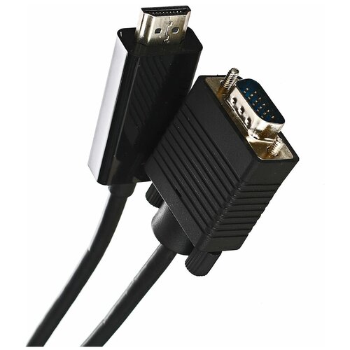 Кабель Telecom HDMI - VGA (TA670), 1 шт., черный