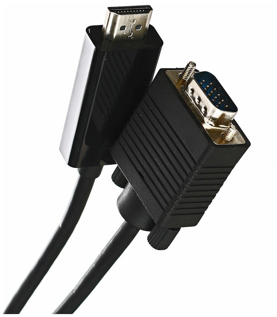 Кабель Telecom HDMI - VGA (TA670), черный, 1.8 м