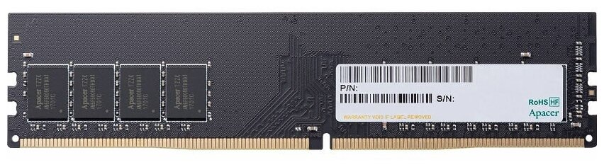 Оперативная память DIMM 8 Гб DDR4 2666 МГц Apacer (AU08GGB26CQYBGH) PC4-21300