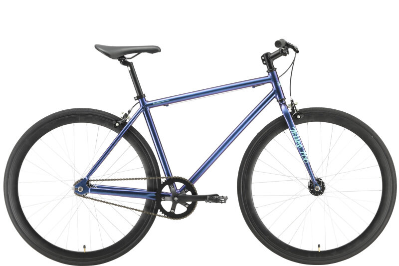Городской велосипед Stark Terros 700 S (2023) 18" Фиолетово-бирюзовый (165-182 см)