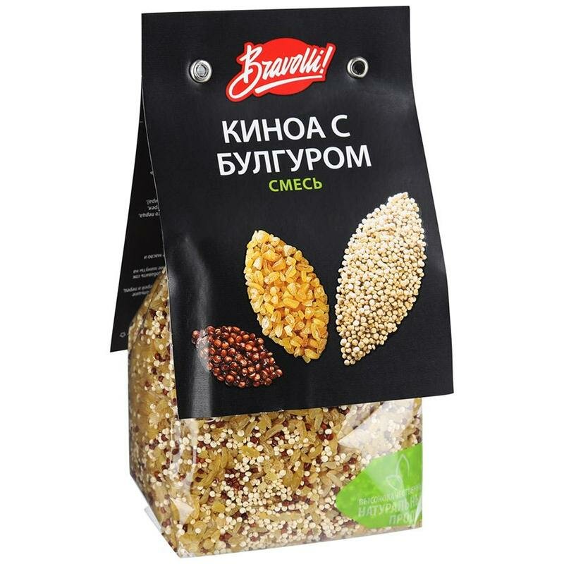 Bravolli! Смесь киноа с булгуром, 350 г - фото №17