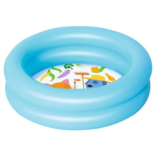 Детский бассейн Bestway Round 2-Ring Kiddie 51061, 61х15 см, 61х15 см бассейн intex мини 61х15 см 59409