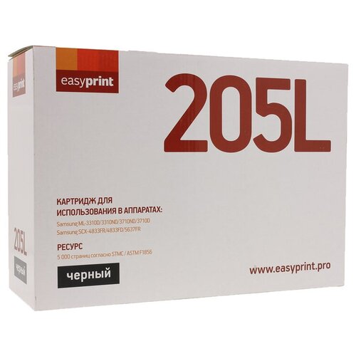 картридж easyprint ls 2850 5000 стр черный Картридж EasyPrint LS-205L, 5000 стр, черный