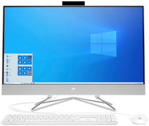 21.5" Моноблок HP 22-df0016ur 14P55EA, 1920x1080, Intel Pentium Silver J5040 2 ГГц, RAM 4 ГБ, SSD 128 ГБ, Intel UHD Graphics 605, Windows 10 Home 64, белый