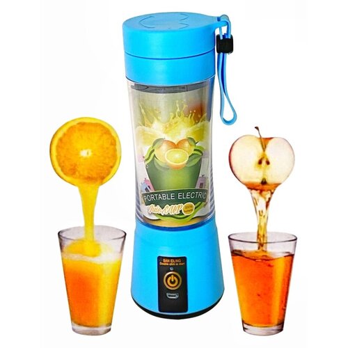 Портативный блендер для смузи голубой 380 мл Переносной блендер 04 л 99900₽