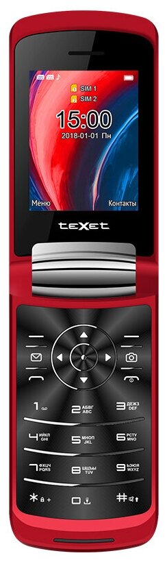 Телефон teXet ТМ-317, красный