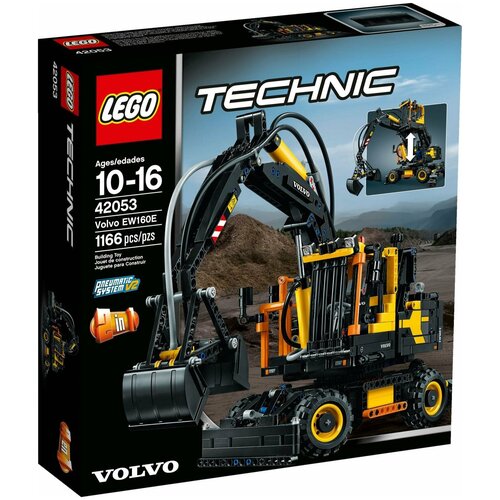 конструктор lego technic 42055 роторный экскаватор 3929 дет Конструктор LEGO Technic 42053 Экскаватор Volvo EW 160E, 1166 дет.