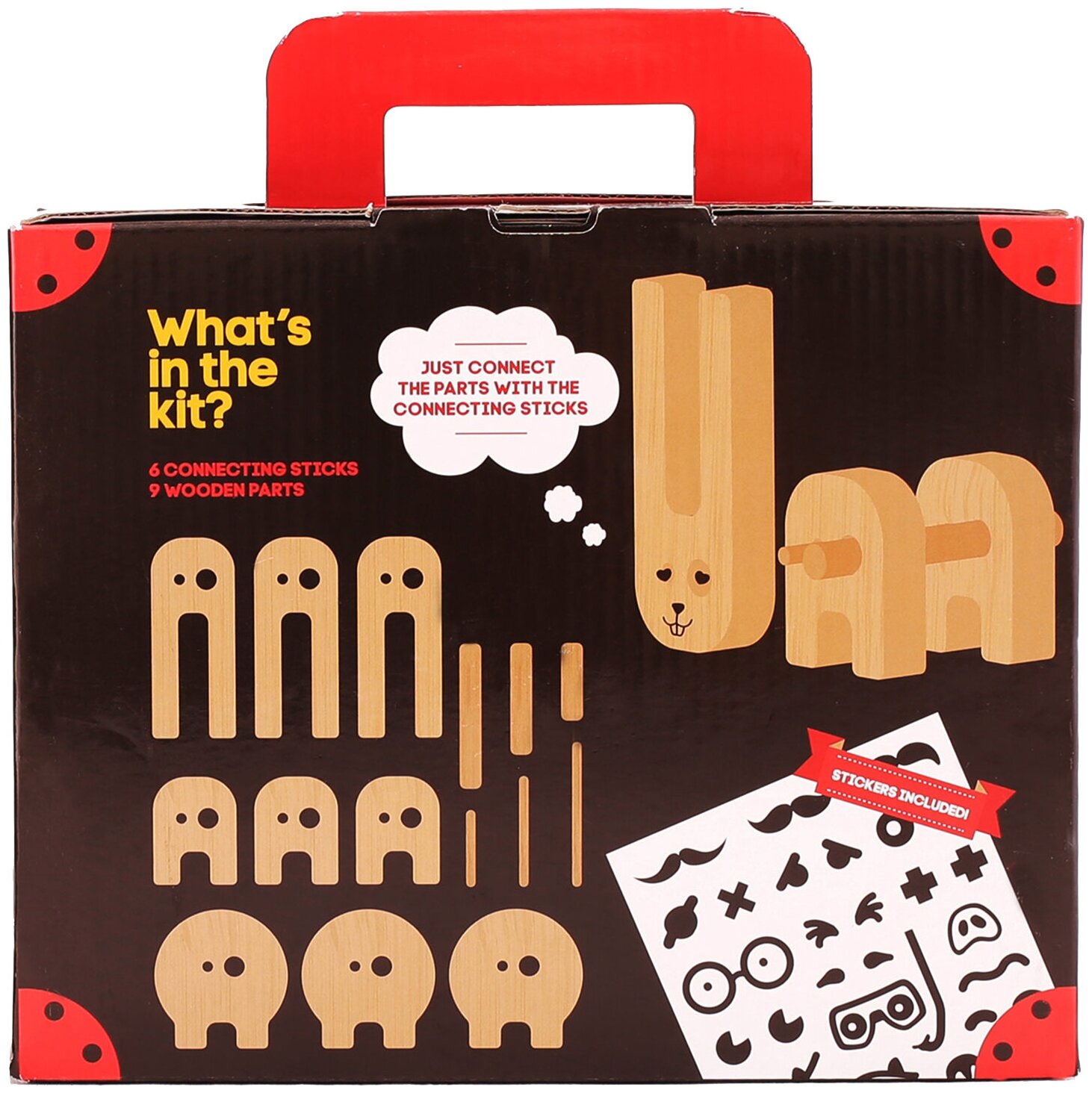 Конструктор Kipod Веселый Зверинец С Наклейками дерево Kipod