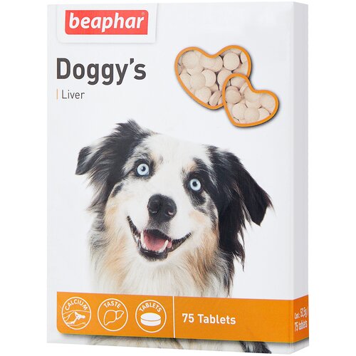 Пищевая добавка Beaphar Doggy’s Liver , 75 таб.