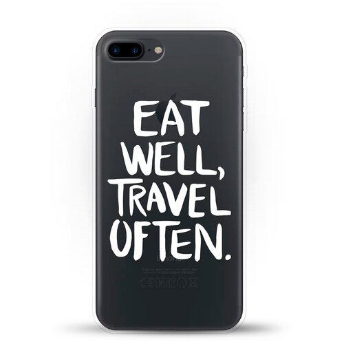 фото Силиконовый чехол eat well на apple iphone 7 plus andy & paul