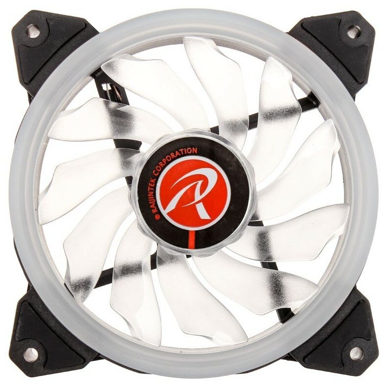 Вентилятор в корпус Raijintek Iris 12 White 0R400039 (Singel LED fan, 1pcs/pack),12025 LED PWM fan, .