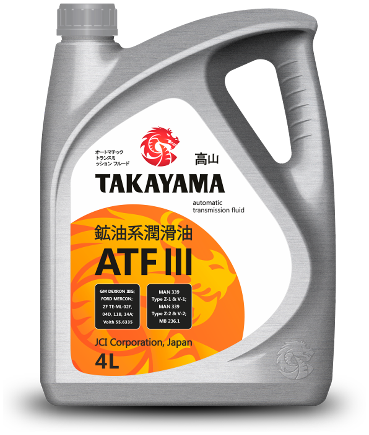 Масло трансмиссионное TAKAYAMA 4л минеральное ATF lll (пластик)