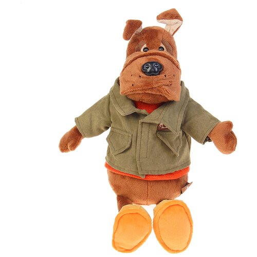 Мягкая игрушка Maxitoys Бульдог Рокки в куртке, 23 см
