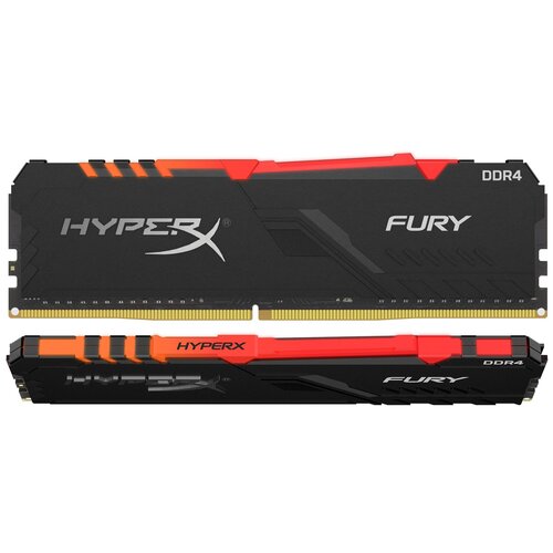 Оперативная память HyperX Fury RGB 32 ГБ 16 ГБ x 2 шт DDR4 3733 МГц DIMM CL19 HX437C19FB3AK232 7897₽