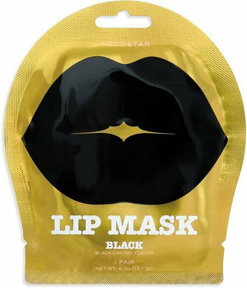 Успокаивающая гидрогелевая маска KOCOSTAR BLACK LIP MASK для губ с экстрактом черники