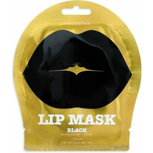 Успокаивающая гидрогелевая маска KOCOSTAR BLACK LIP MASK для губ с экстрактом черники