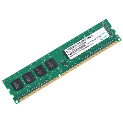 Оперативная память Apacer 4 ГБ DDR3L 1600 МГц DIMM CL11 AU04GFA60CATBGJ оперативная память apacer dg 04g2k kam 4gb