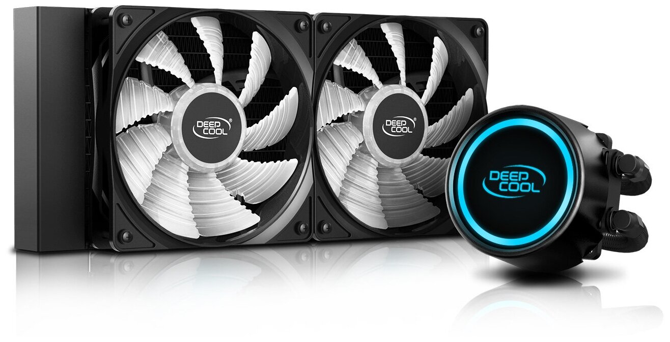 Deepcool (dp-h12rf-gl240v2) Gammaxx L240V2 (4пин, 1155/1366/2011/2066/AM4-FM2, 30дБ, 500-1800об/мин .