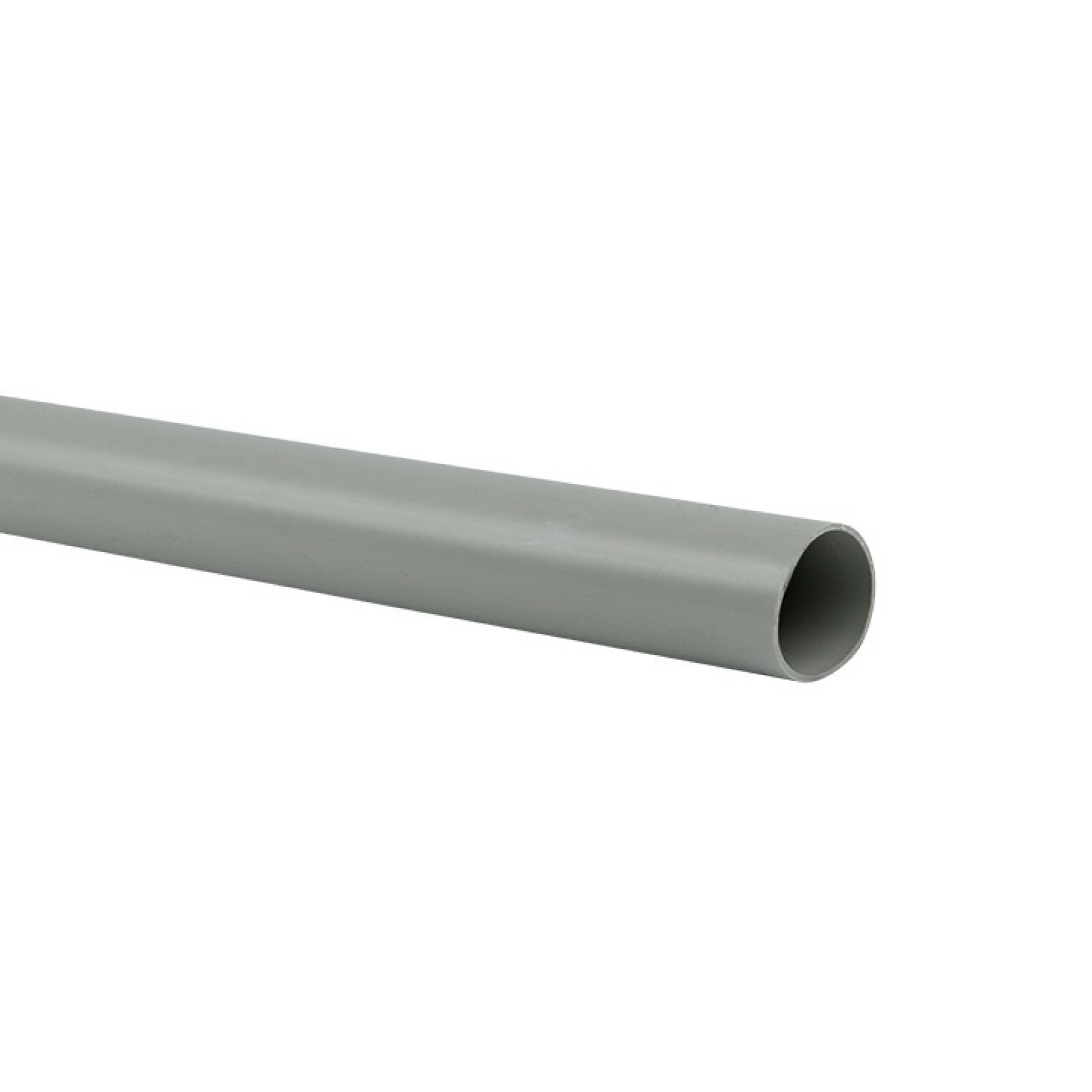 Труба гладкая ПВХ жесткая d20 мм (2 м) (50 м-уп) серая EKF-Plast