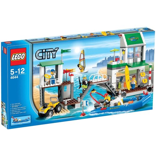 игровой набор спасатель на квадроцикле Конструктор LEGO City 4644 Пристань для яхт, 294 дет.