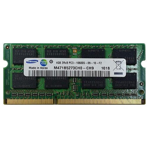 Оперативная память Samsung 4 ГБ DDR3 1333 МГц CL9 SODIMM M471B5273CM0-CH9 150000₽