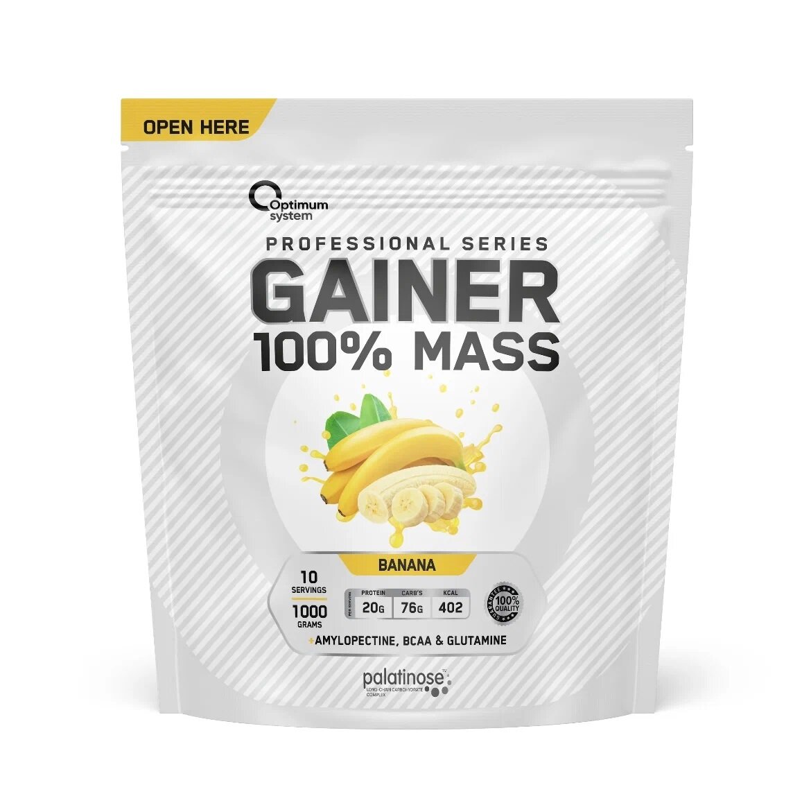 Optimum System 100% Mass Gainer 1000 гр (Optimum System) Банан