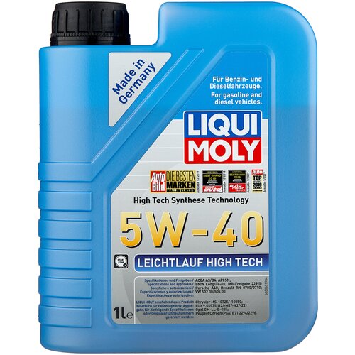 LIQUI MOLY Моторное масло Leichtlauf High Tech 5W-40 1л