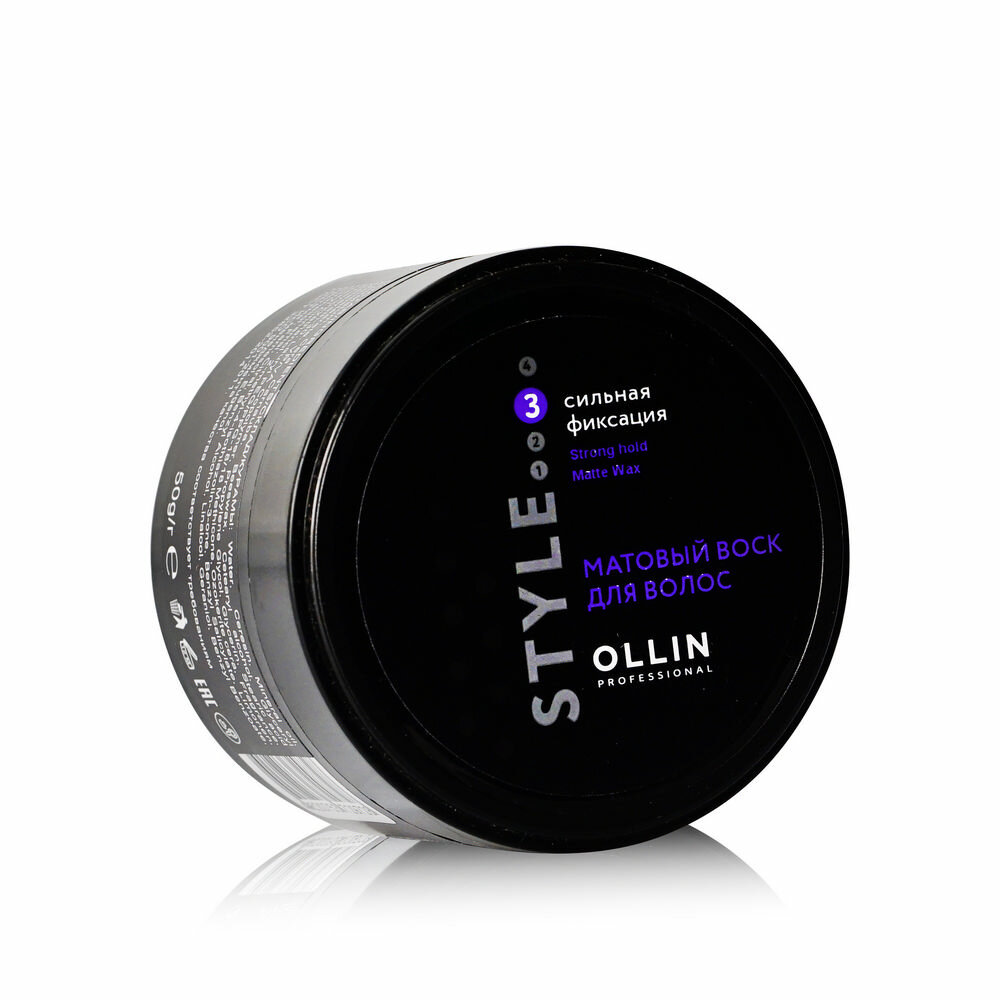 Ollin Professional Матовый воск для волос сильной фиксации Strong Hold Matte Wax 50 г (Ollin Professional, ) - фото №11
