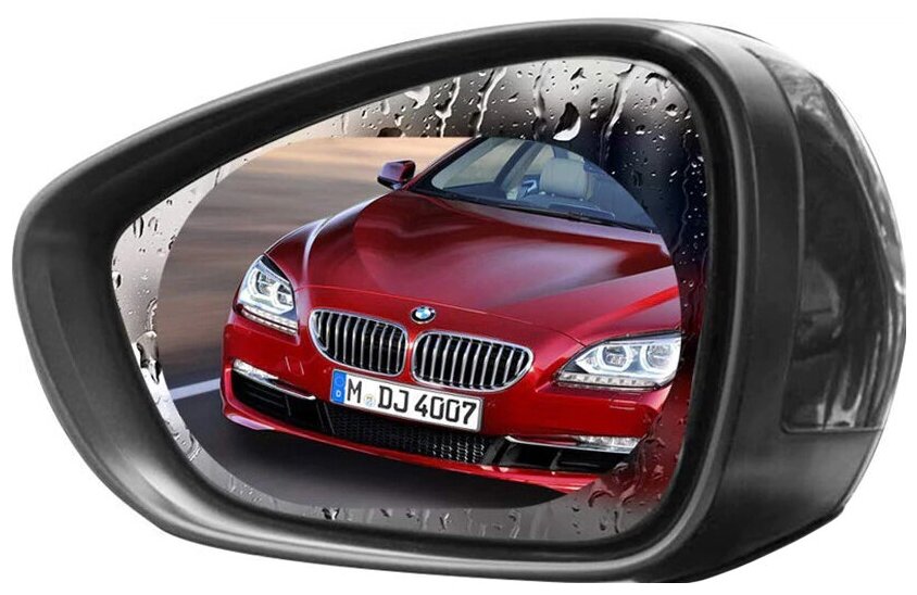 Водоотталкивающая пленка антидождь для зеркал автомобиля защитная пленка для зеркал заднего вида CarBull CB-FILM-01