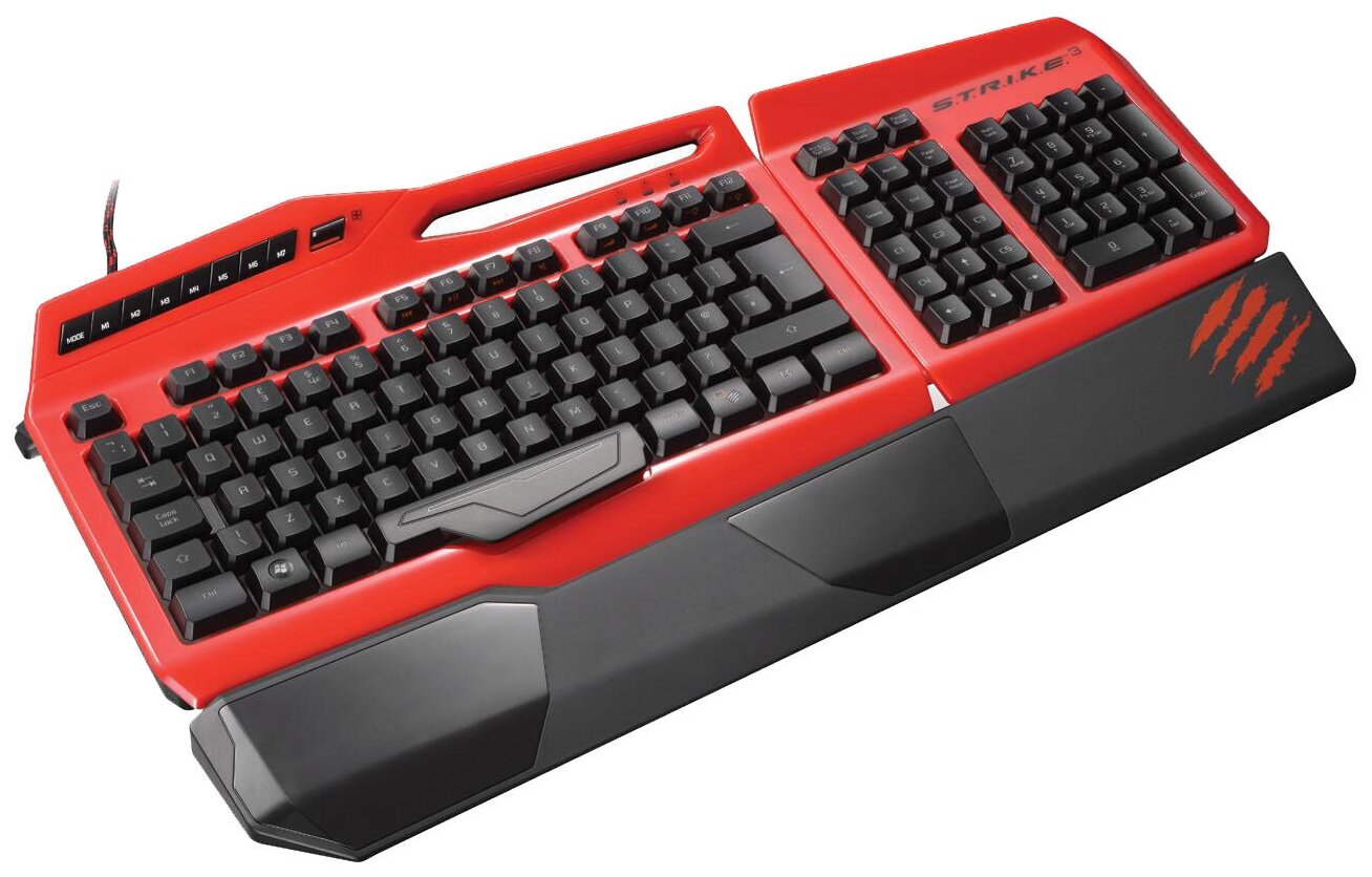 Игровая клавиатура Mad Catz S.T.R.I.K.E. 3 Gaming Keyboard Red USB ...