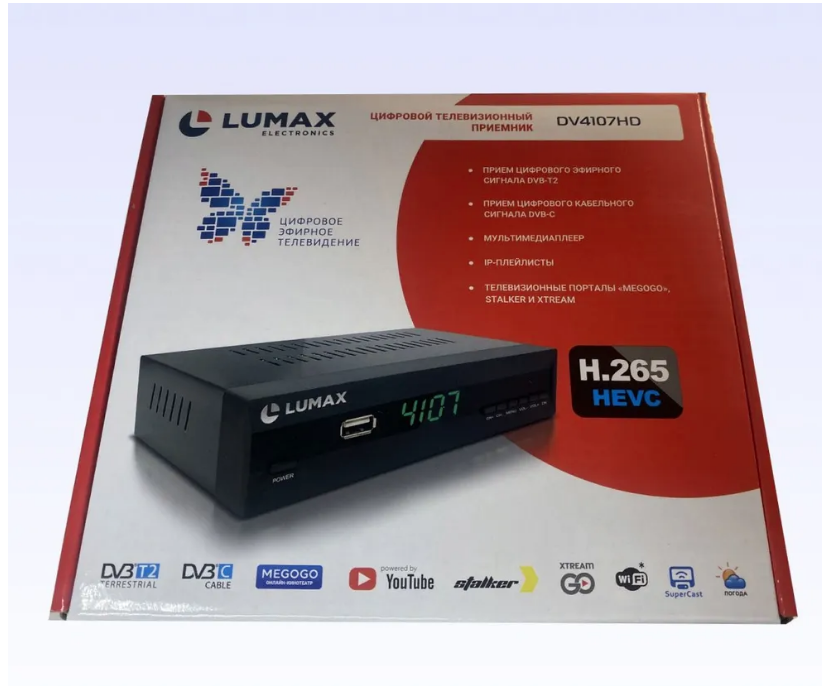 ТВ-тюнер Lumax DV4107HD  черный