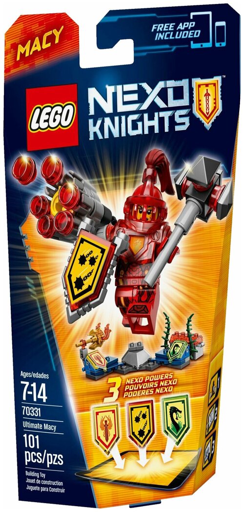 Конструктор LEGO Nexo Knights 70331 Абсолютная сила Мэйси, 101 дет.