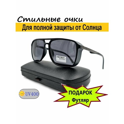 Солнцезащитные очки  MATRIX MT8489 c3 сз, серый, черный