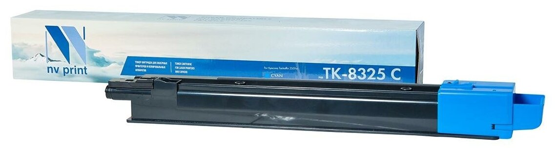 Картридж NV Print TK-8325 Cyan для Kyocera, 12000 стр, голубой
