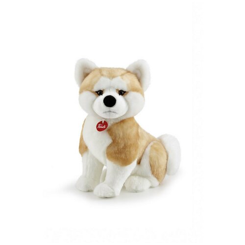 Мягкая игрушка Trudi Собака Акита-ину Асканио, 31 см, коричневый/белый