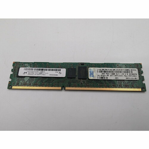 Модуль памяти MT18JSF51272PZ-1G6 49Y1561 Micron DDR3 4 Гб для сервера ОЕМ 86000₽