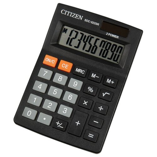 Калькулятор настольный CITIZEN SDC-022SR черный