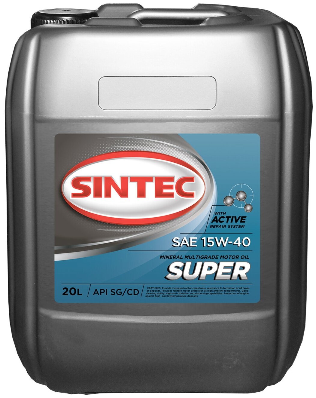 SINTEC 900317 SINTEC SUPER 15W40 SG/CD Масло моторное минер. (20L)